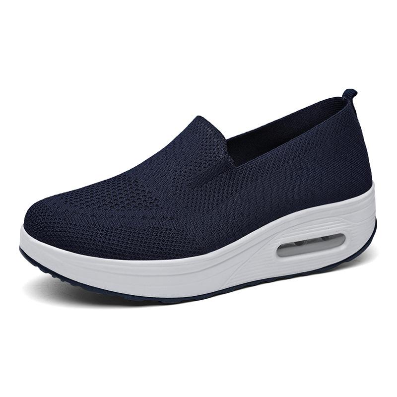 Women's Breathable Knit Slip-on Sneakers Casual Shoes