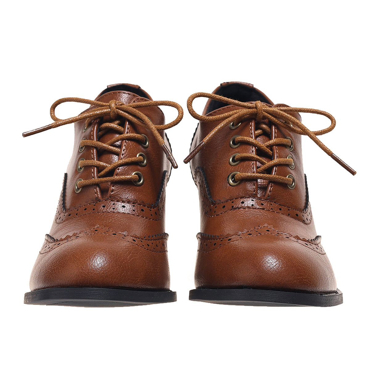 Women's Vintage Lace-Up Brogue Oxford Shoes