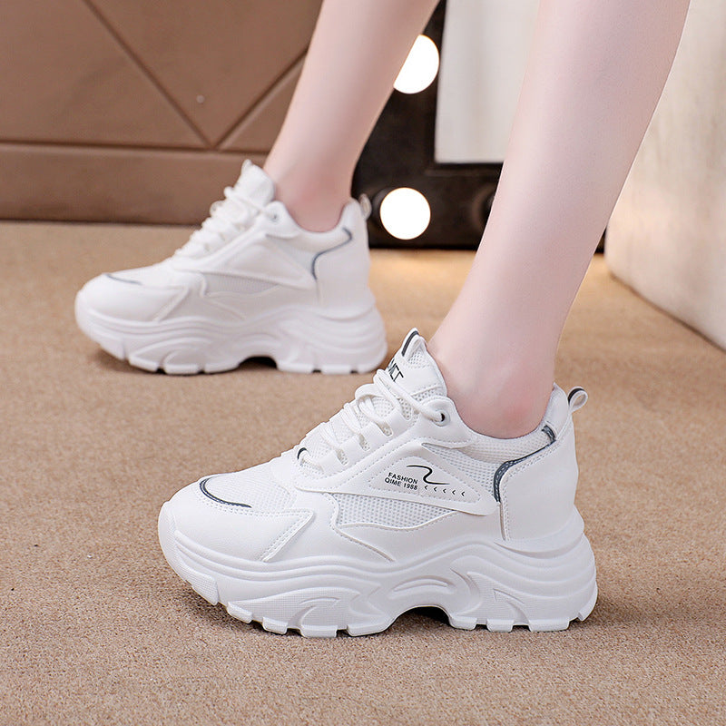 Women's Fashion Chunky Sneakers Trendy Wedge Sports Shoes