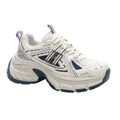 Women's Sporty Chunky Platform Sneakers – Cream & Charcoal