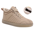 Women's Long-Plush Lined Warm High-Top Sneakers – Cozy Beige