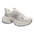 Women's Retro Chunky Platform Sneakers – Ivory Gray