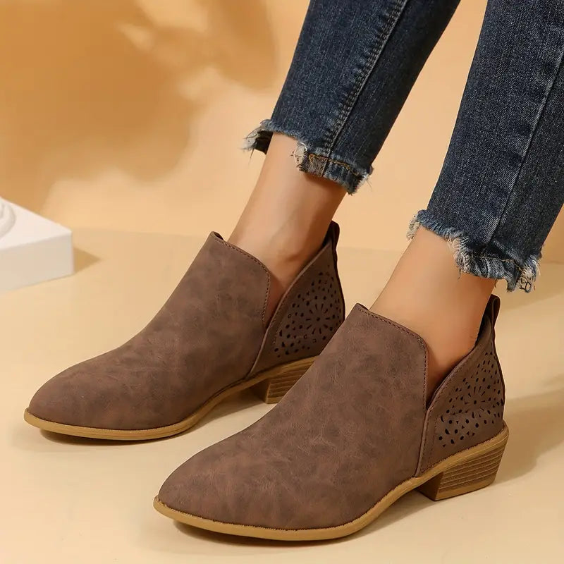 Stylish Pointed Toe Ankle Boots