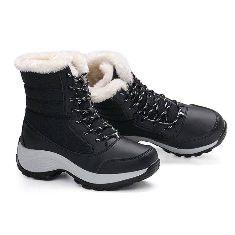 Women Winter Plush Snow Waterproof Ankle Boots