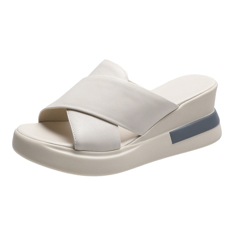 LEATHER HEEL SANDAL