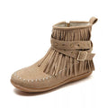 Trendy Womens Tassel Ankle Boots