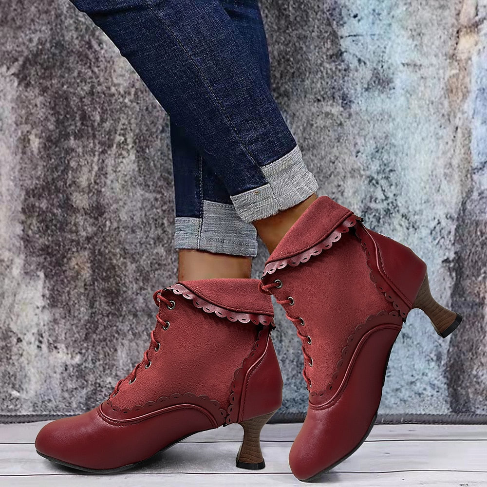 Women's Vintage Heel Boots