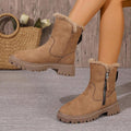 Cozy Plush Lined Short Boots for Women