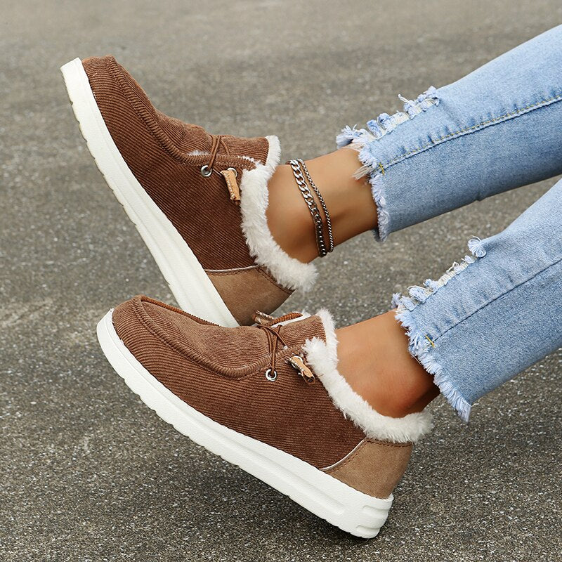 Womens Winter Cozy Comfort Fleece Boots
