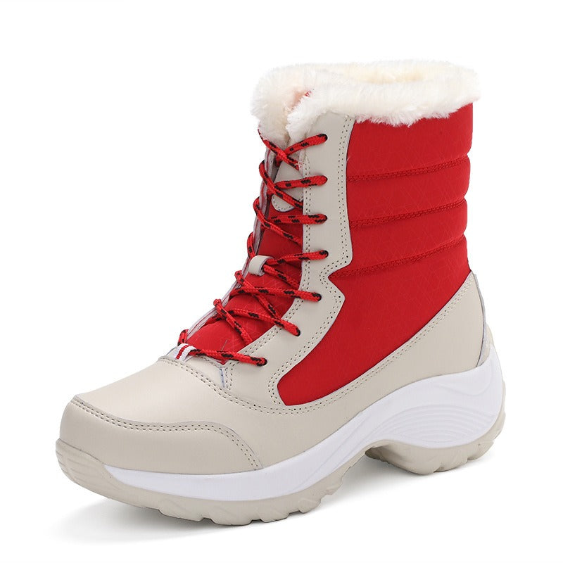 Women Winter Plush Snow Waterproof Ankle Boots