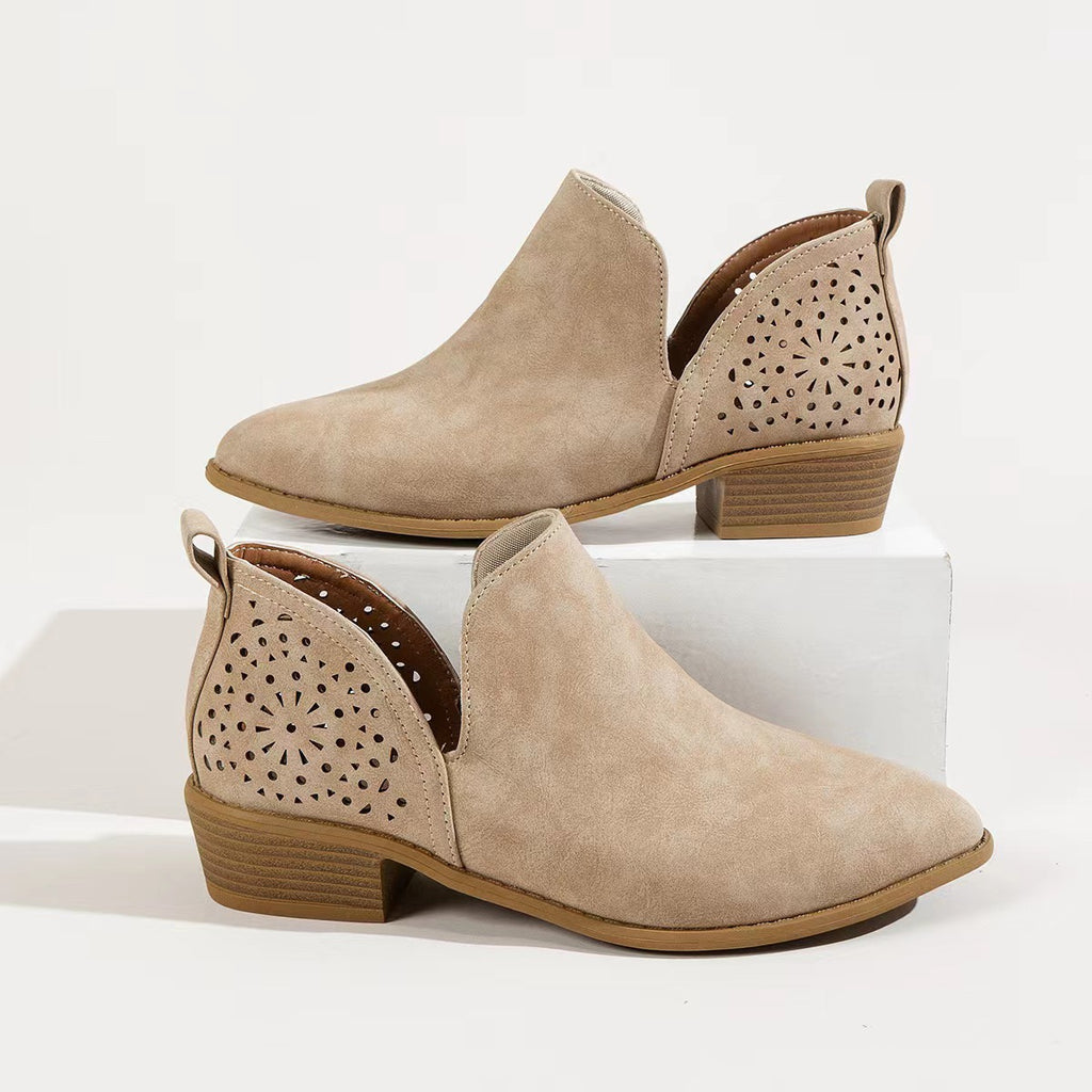 Stylish Pointed Toe Ankle Boots