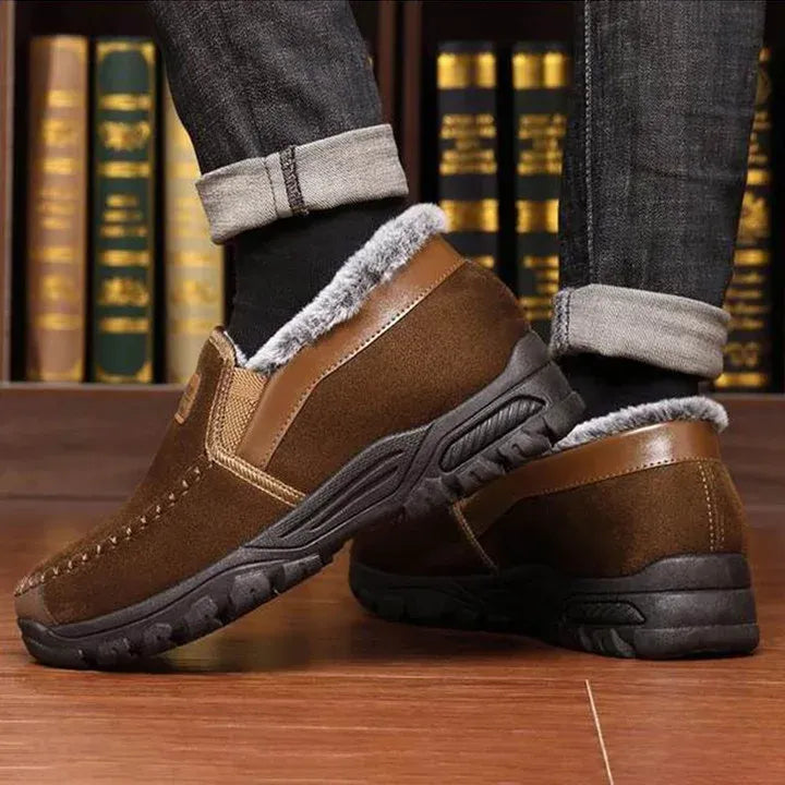 Arch support waterproof fleece snow boots