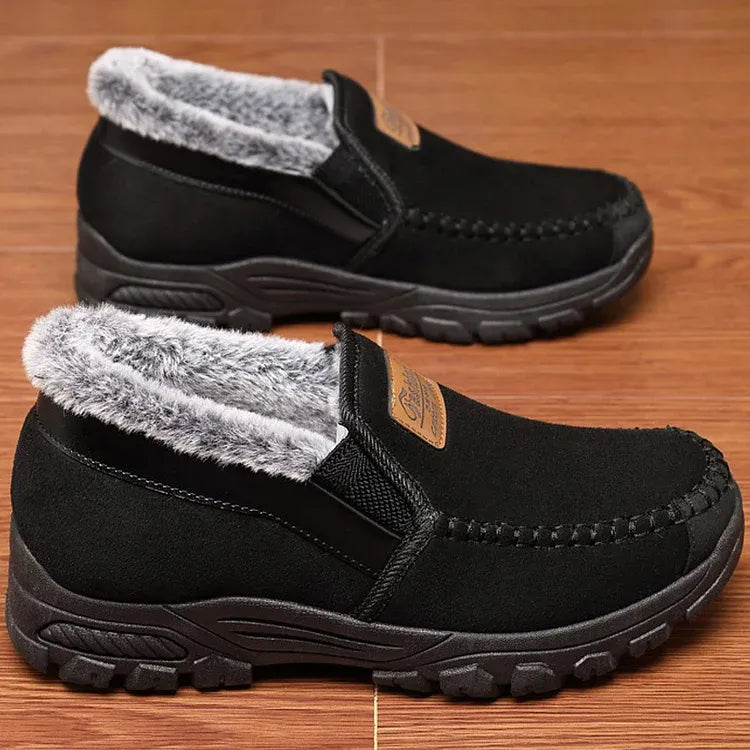 Arch support waterproof fleece snow boots