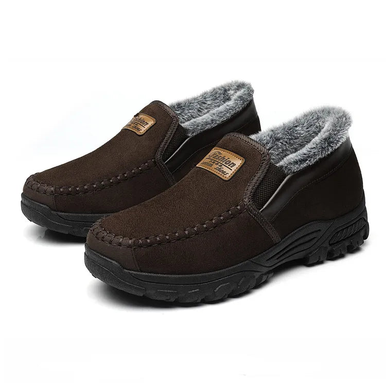 Arch support waterproof fleece snow boots