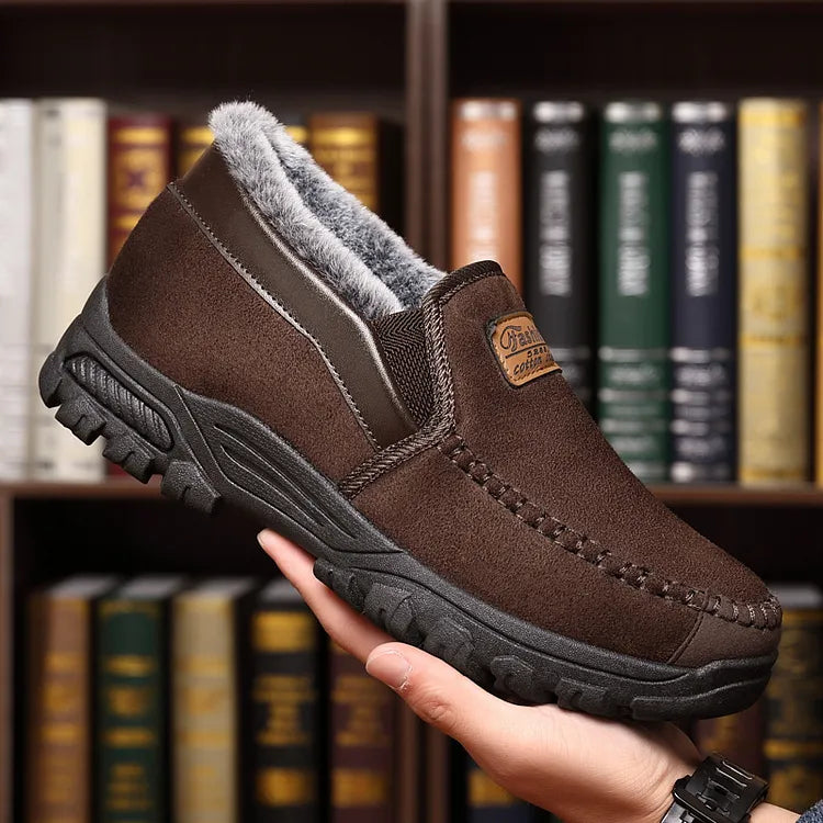 Arch support waterproof fleece snow boots