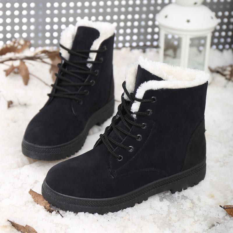Cozy Thermal Women's Plush Lined Ankle Boots