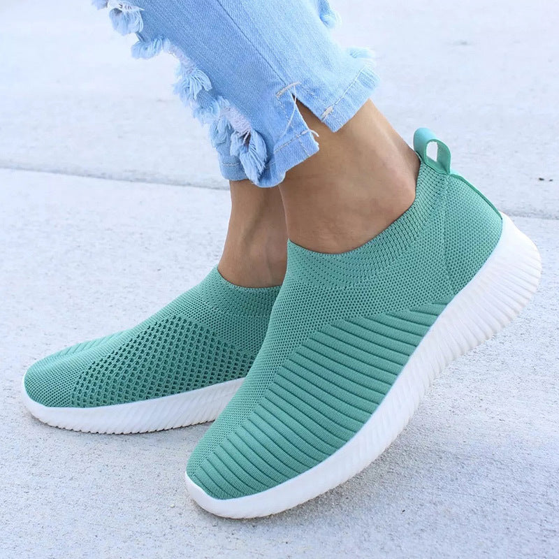 Women's Crystal Breathable Orthopedic Slip-On Walking Shoes