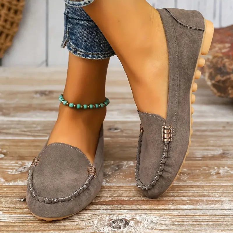 Women's Metal Decor Loafers