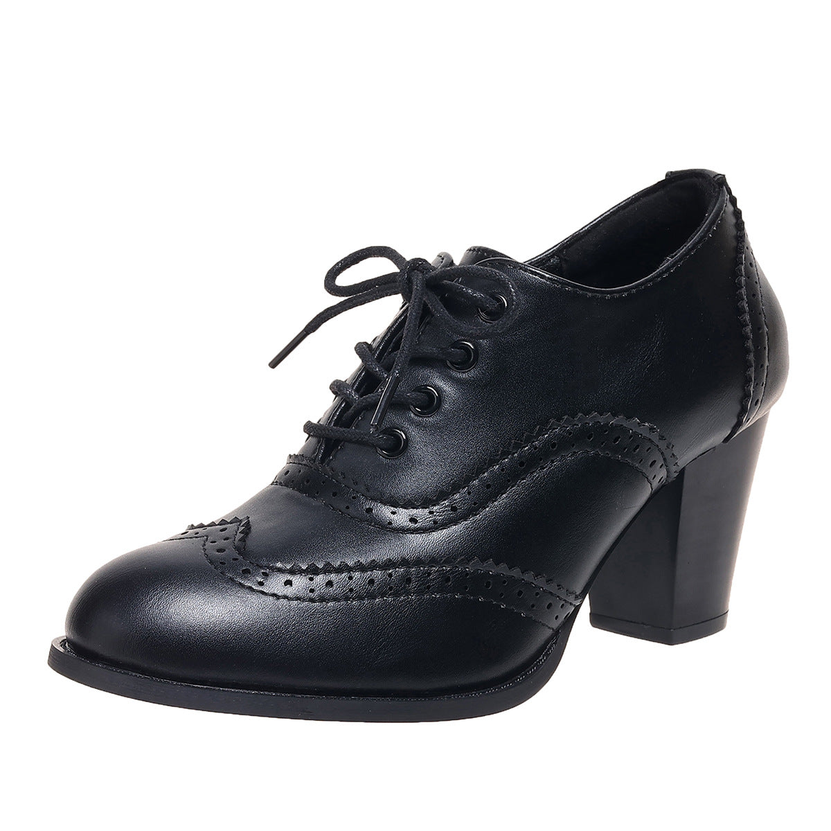 Women's Vintage Lace-Up Brogue Oxford Shoes
