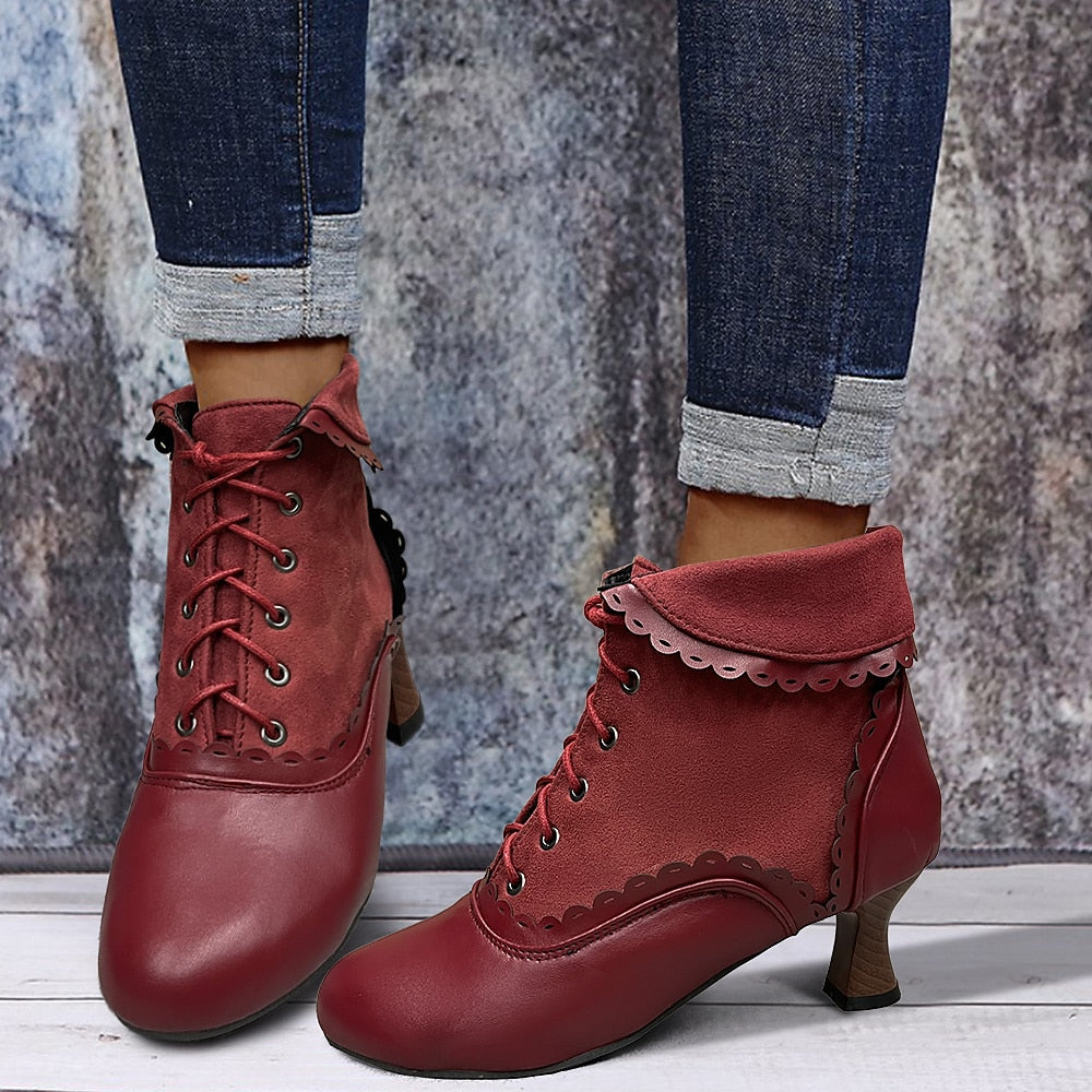 Women's Vintage Heel Boots