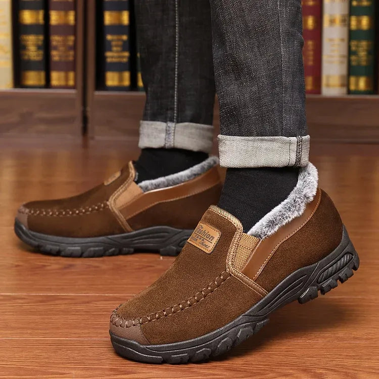 Arch support waterproof fleece snow boots