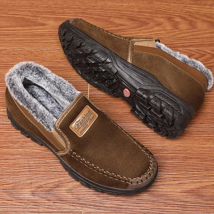 Arch support waterproof fleece snow boots