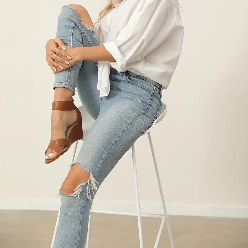 Women's Open Toe Wedge Heel Sandals