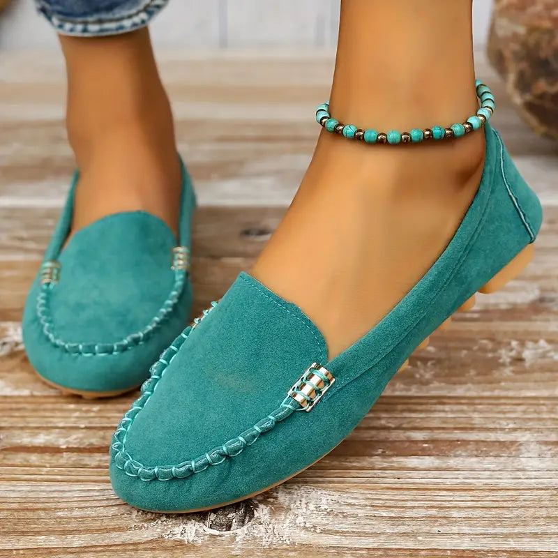 Women's Metal Decor Loafers