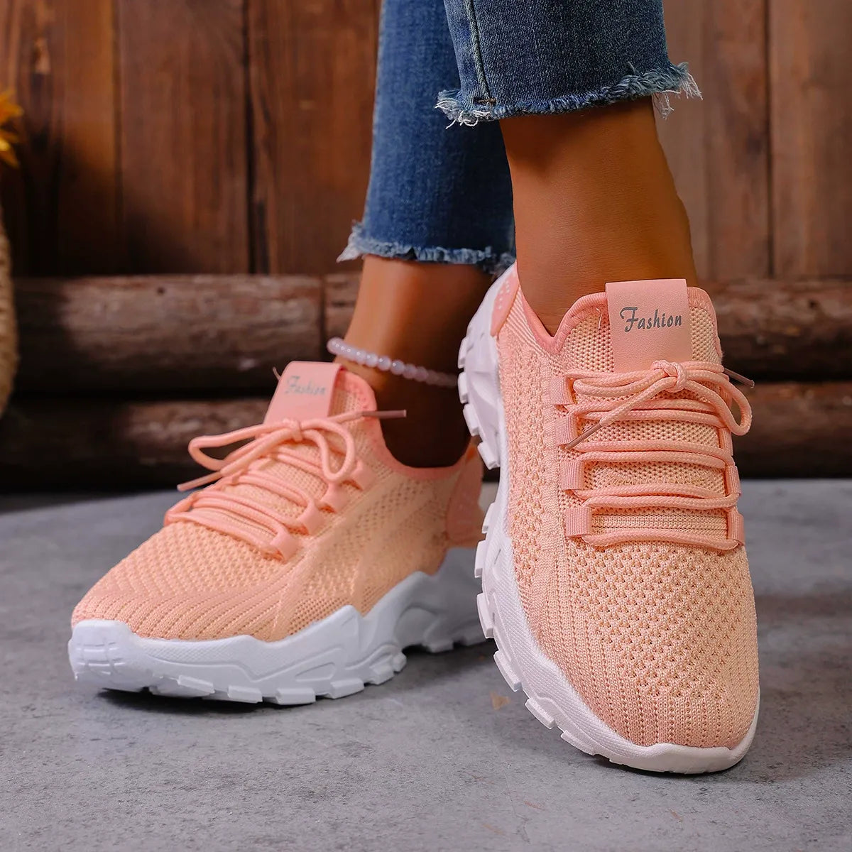 Women's Breathable Arch Support Orthopedic Trainers Platform Walking Sneakers